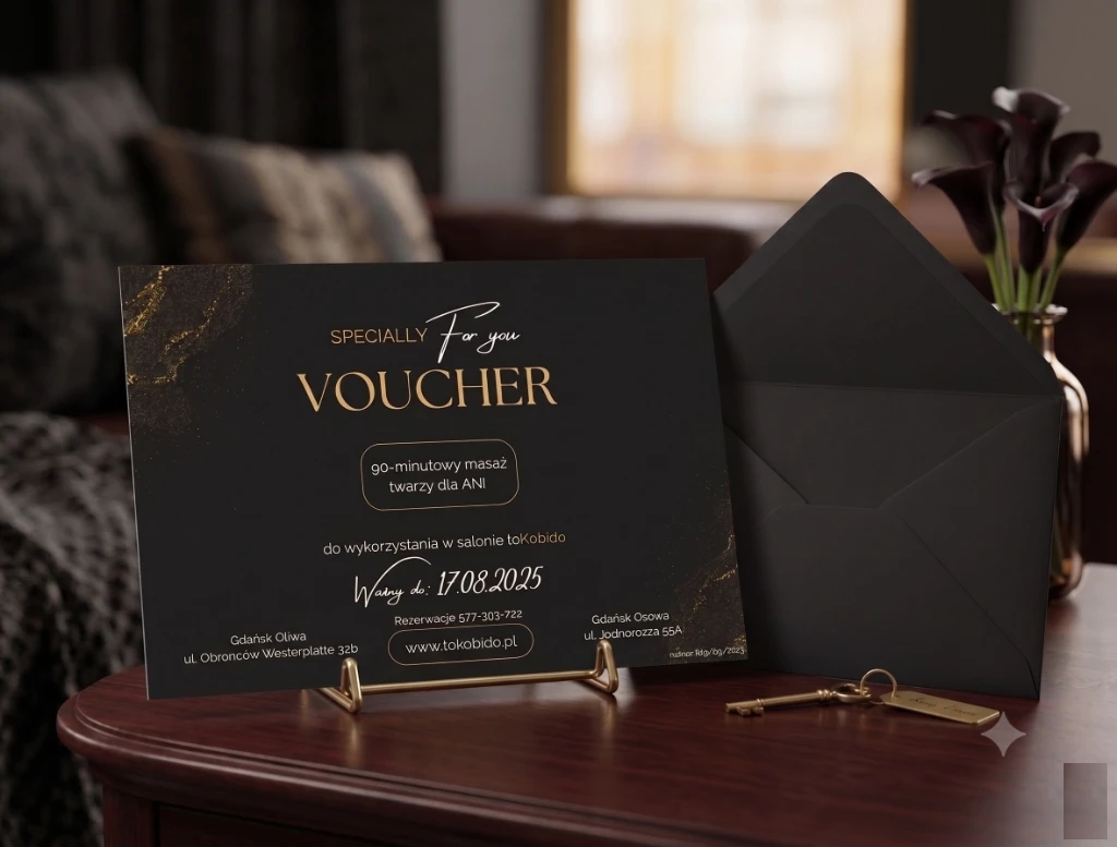 Elegancki Voucher Prezentowy toKobido